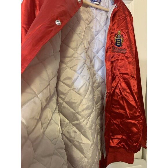 C.R. England Freight Global Transportation Satin Trucker Jacket‎ Patches XL VTG - Picture 7 of 9